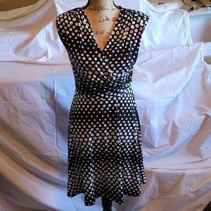 Black & white polka dot dress